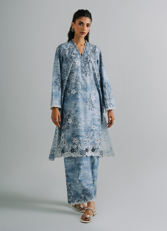 Printed Embroidered CO-ORD Set