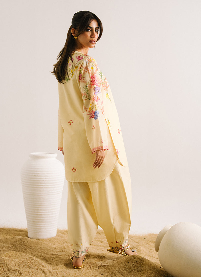 Printed Solid CO-ORD Set