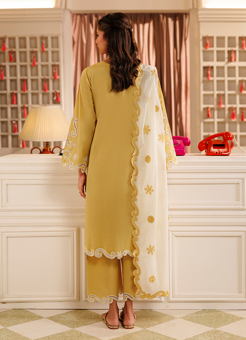 Embroidered 3 PC Suit