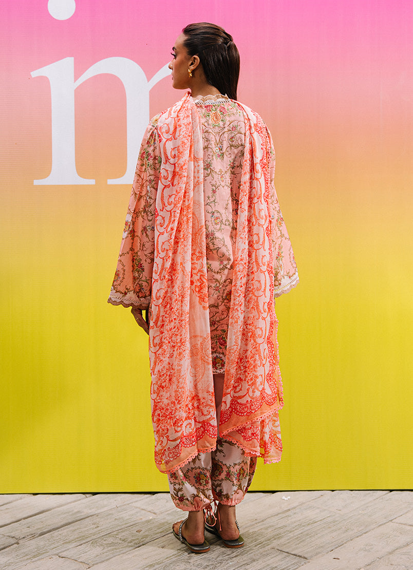 Printed Solid 3 PC Suit