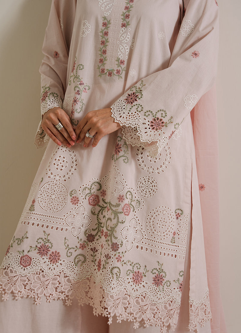 3PC Embroidered Suit