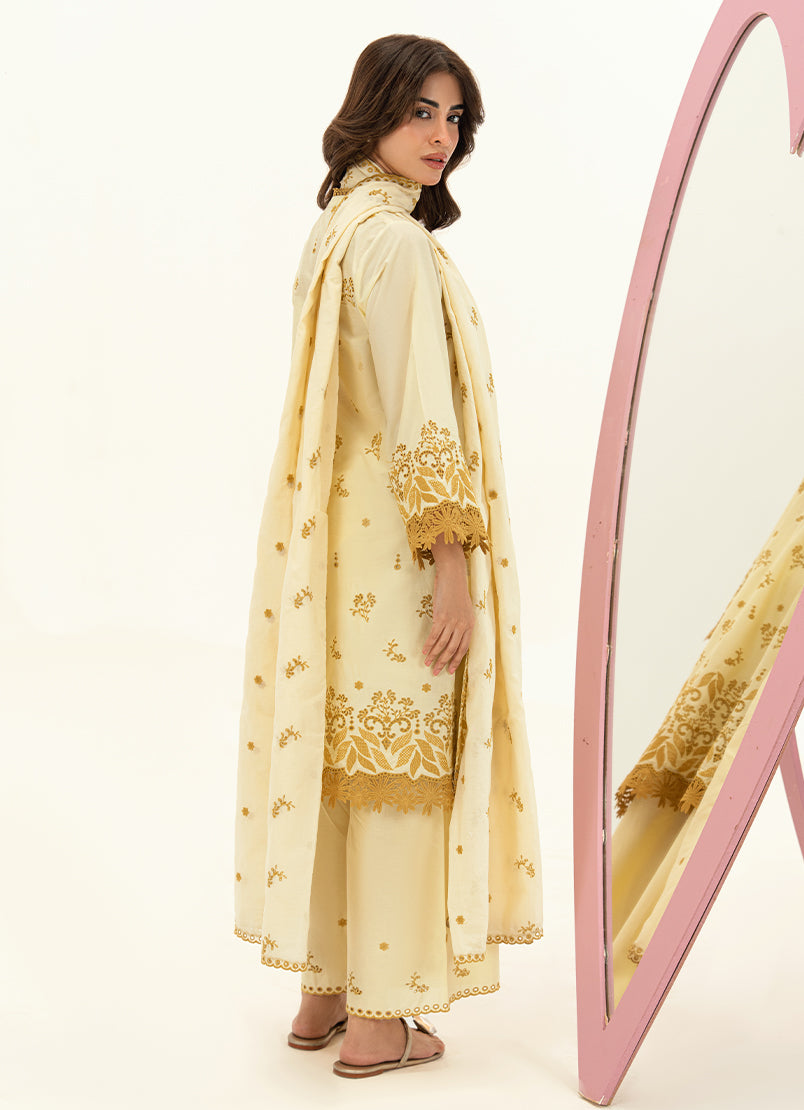 Embroidered 3 PC Suit