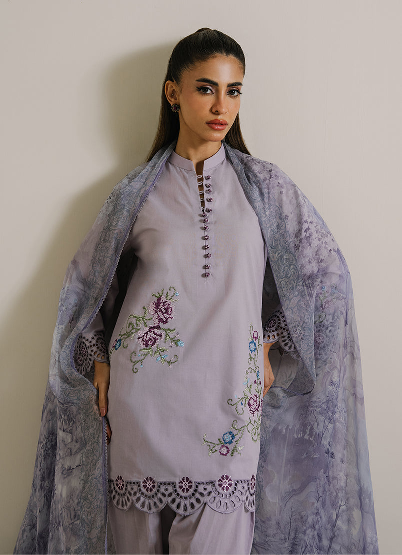 3PC Embroidered Suit