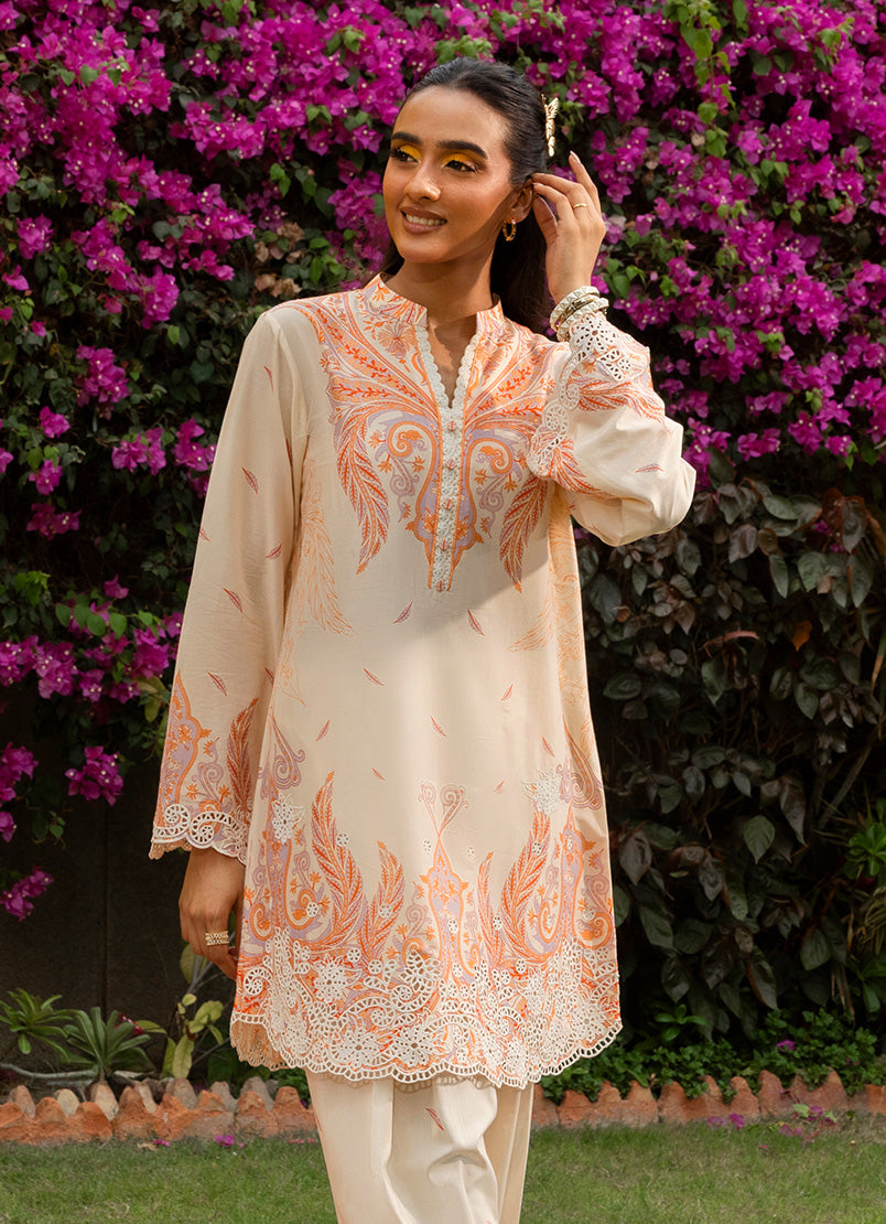 Printed Embroidered CO-ORD set