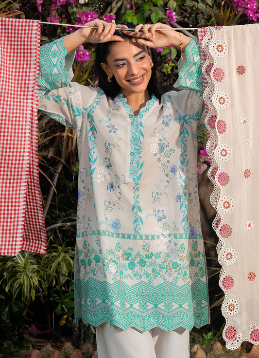 Printed Embroidered Shirt