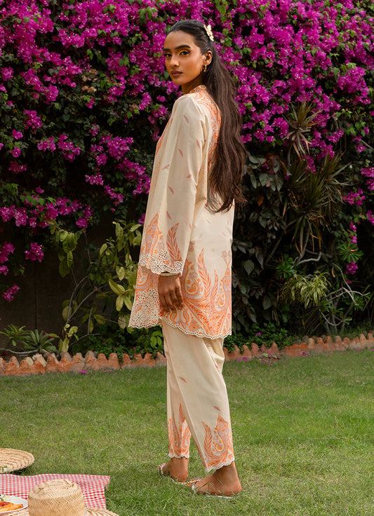Printed Embroidered CO-ORD set