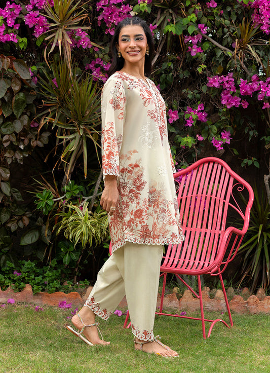 Printed Embroidered CO-ORD set