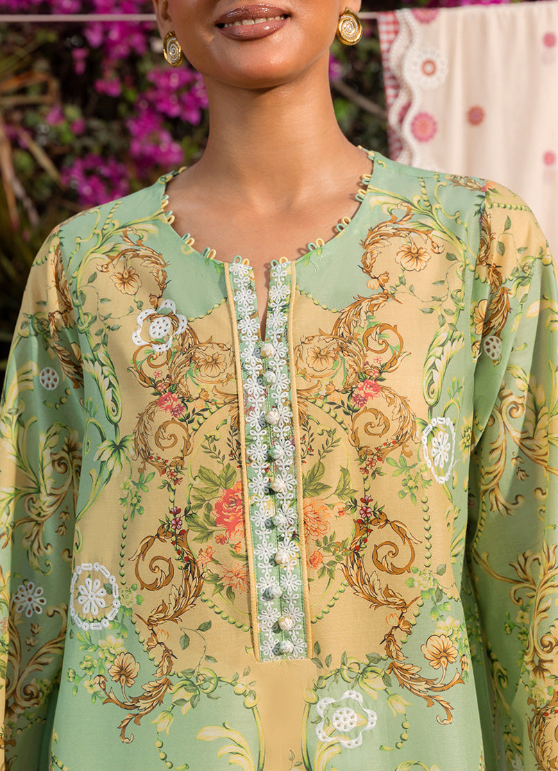 Printed Embroidered Shirt