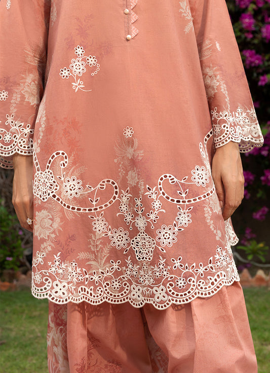 Printed Embroidered 3 PC Suit