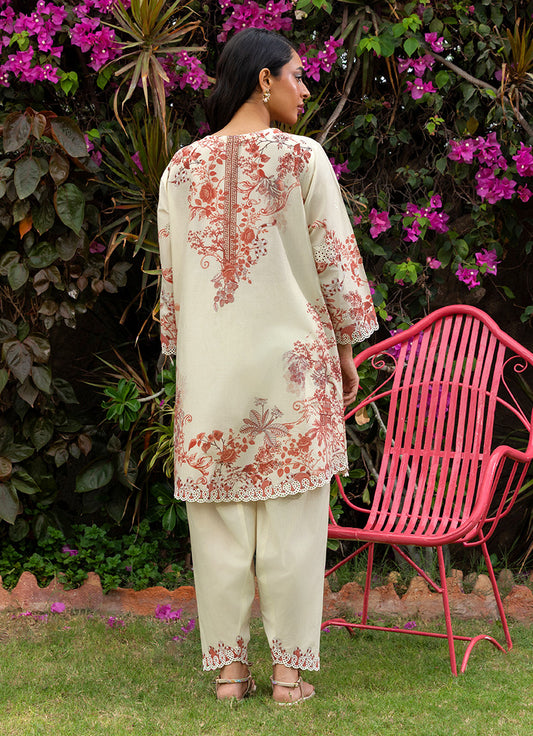 Printed Embroidered CO-ORD set