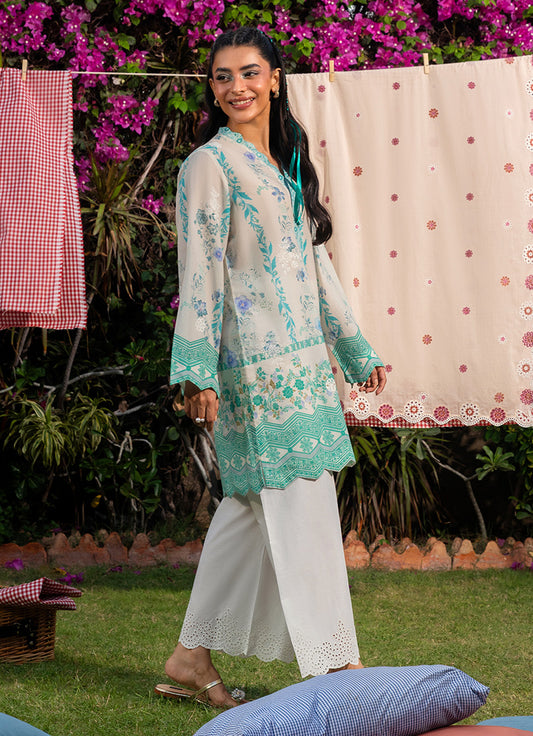 Printed Embroidered Shirt