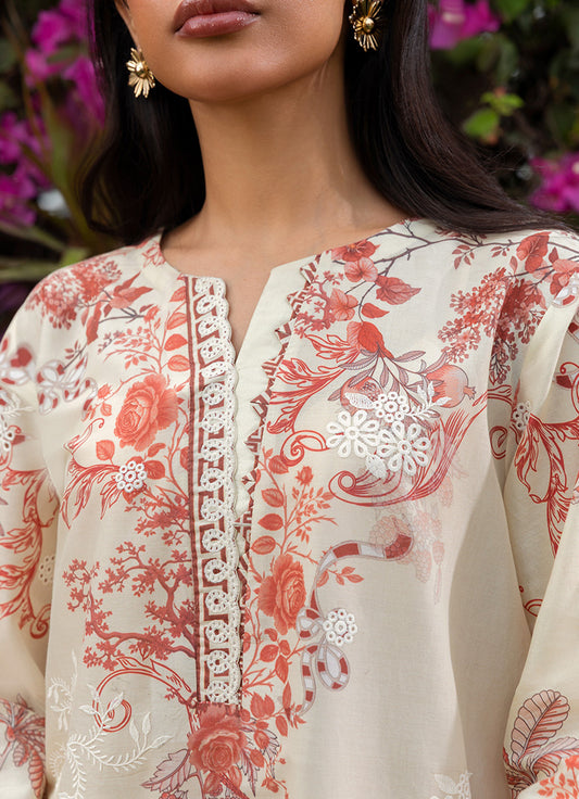 Printed Embroidered CO-ORD set