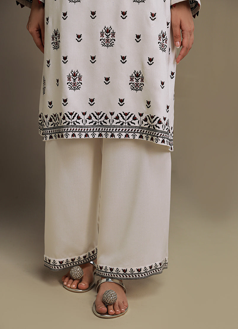 3 PC Viscose Embroidered Suit