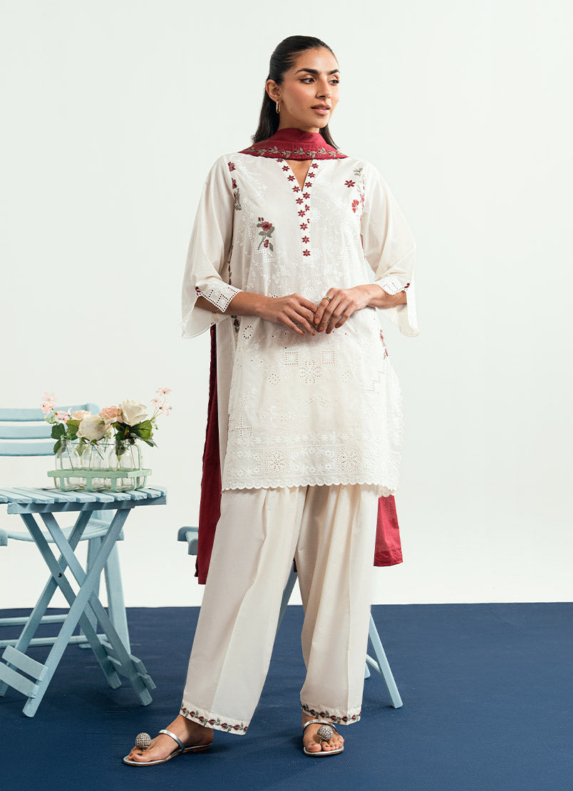 Embroidered 3 PC Suit