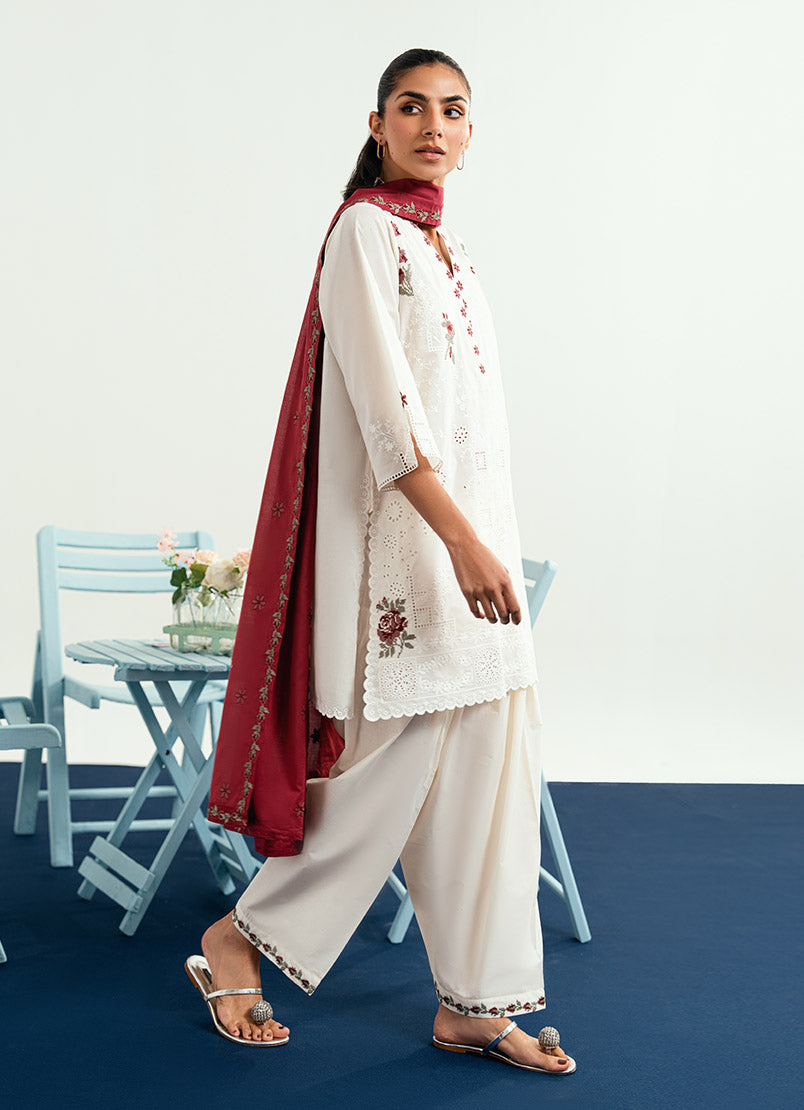 Embroidered 3 PC Suit