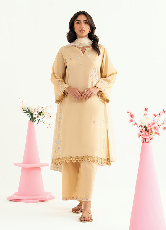 Embroidered 3 PC Suit