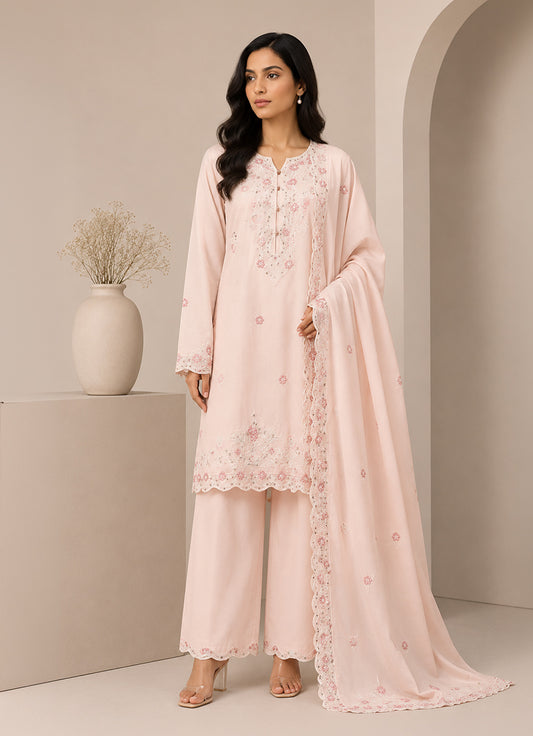 Embroidered 3 PC Suit