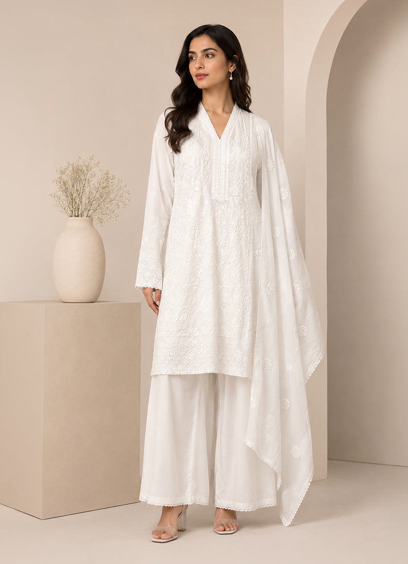 Embroidered 3 PC Suit