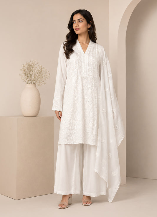 Embroidered 3 PC Suit