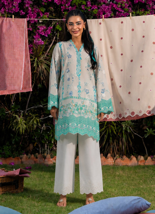 Printed Embroidered Shirt