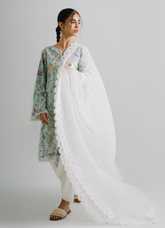 Applique Lace Dupatta