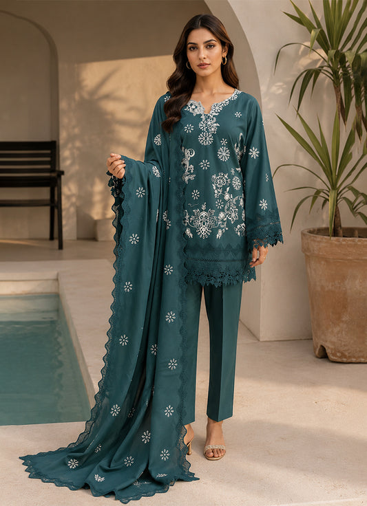 Embroidered 3 PC Suit