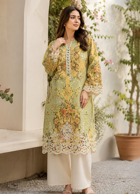 Printed Embroidered Shirt