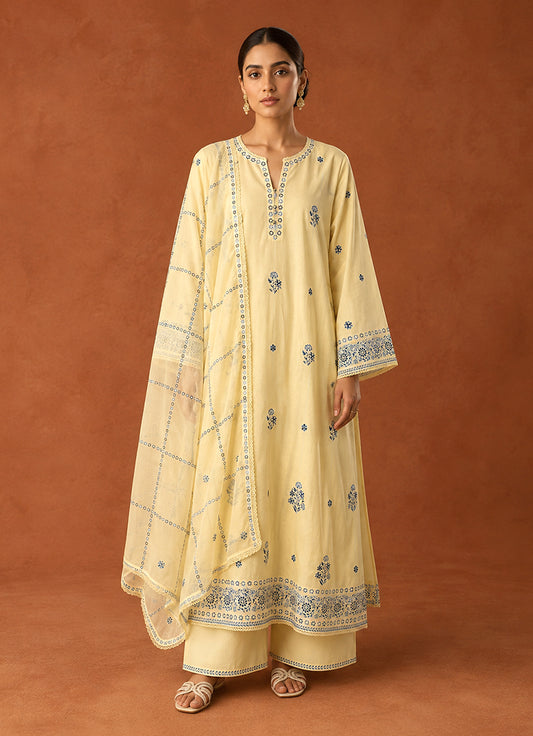 Embroidered 3 PC Suit