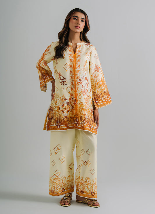 Printed Embroidered CO-ORD Set
