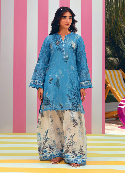 Printed Solid CO-ORD Set