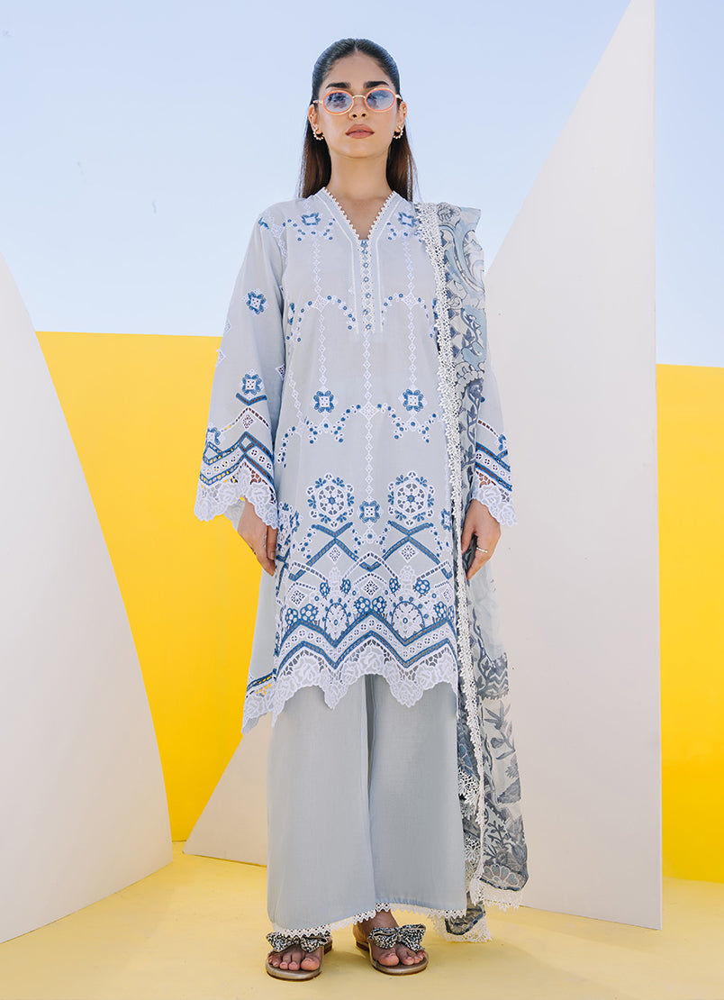 Embroidered 3 PC Suit