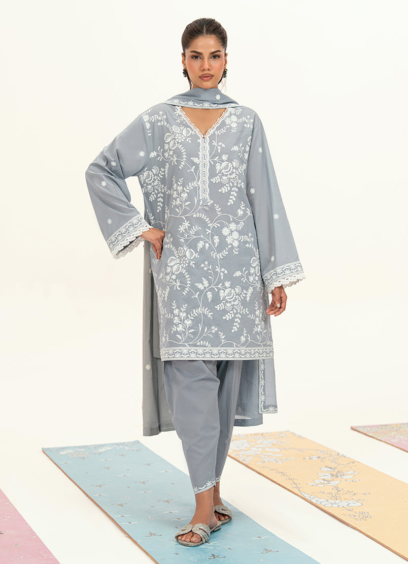 Embroidered 3 PC Suit
