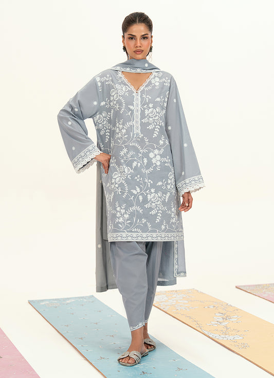 Embroidered 3 PC Suit