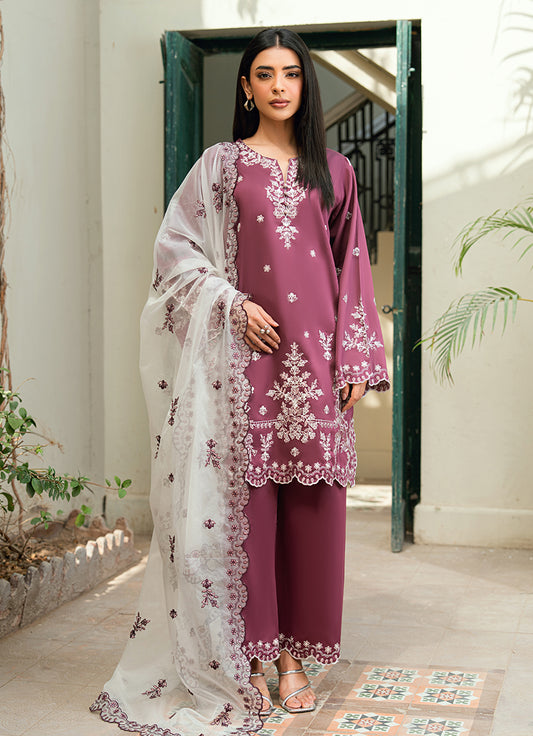 Embroidered 3 PC Suit