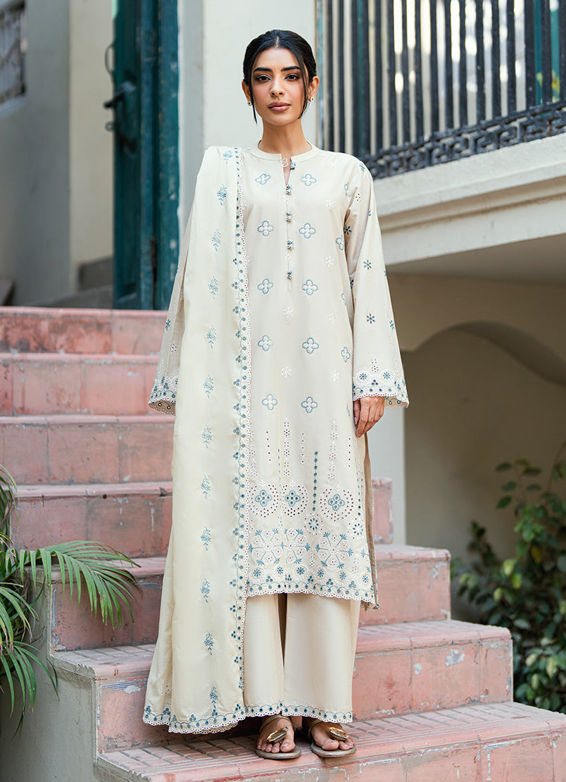 Embroidered 3 PC Suit