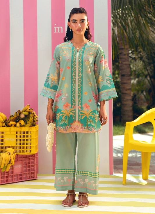 Printed Solid CO-ORD Set
