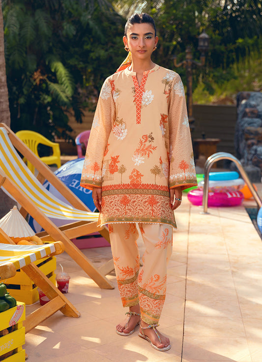 Printed Embroidered CO-ORD Set