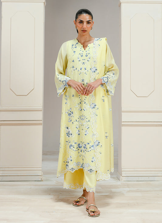 Embroidered 3 PC Suit