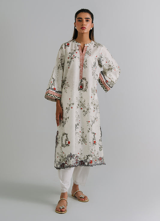 Printed Embroidered Kurta