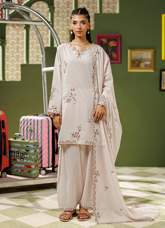 Embroidered 3 PC Suit