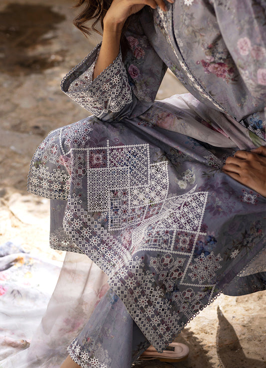 3 PC Embroidered Printed Suit