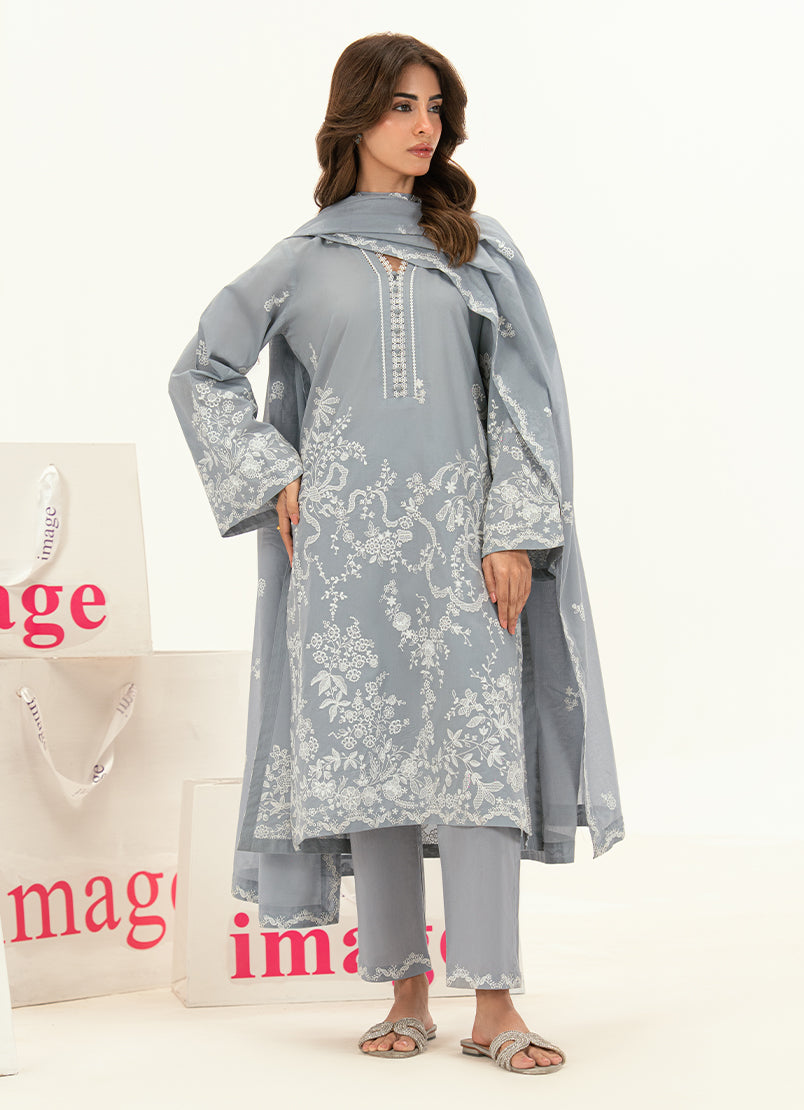 Embroidered 3 PC Suit