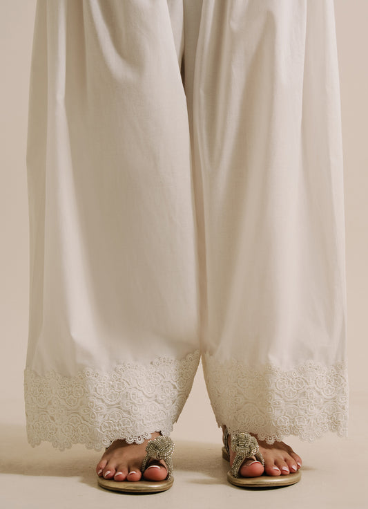Solid Lace Shalwar