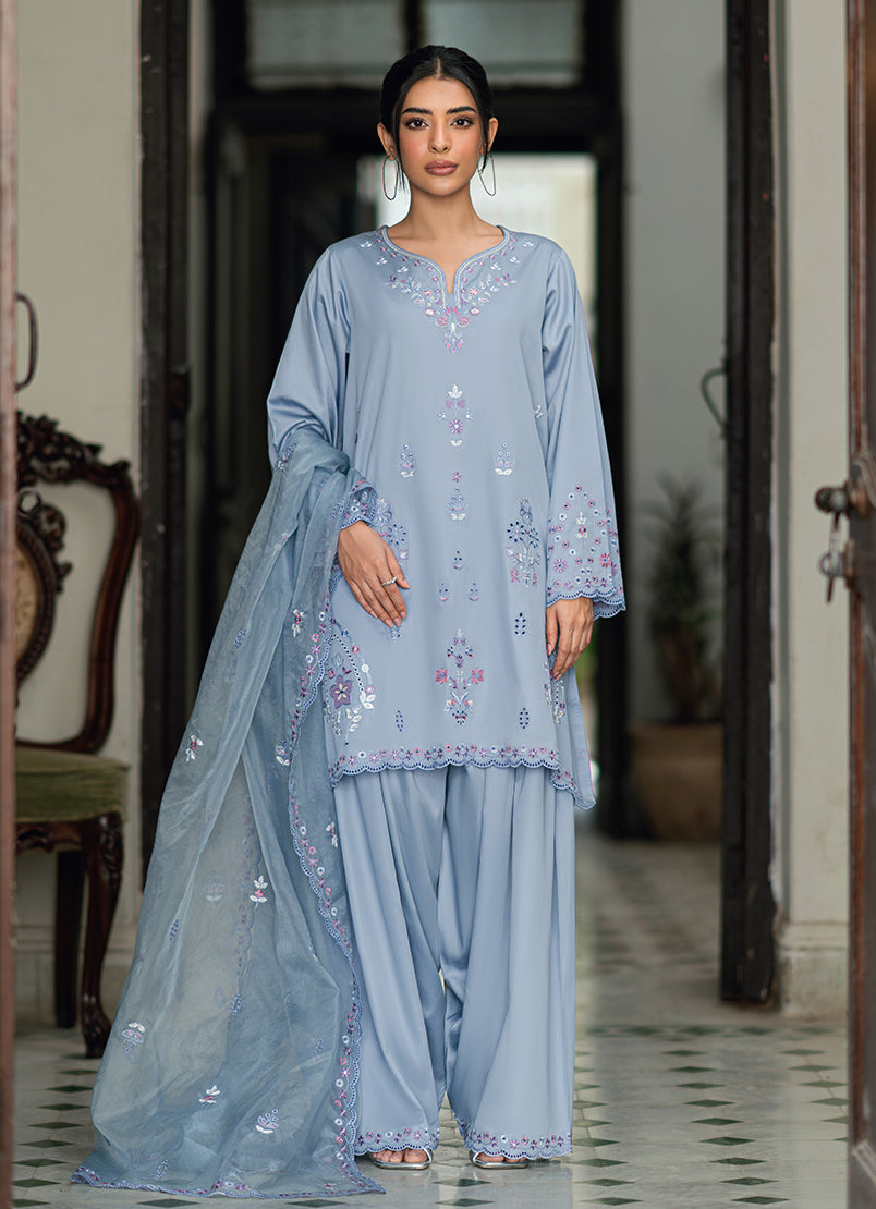 Embroidered 3 PC Suit