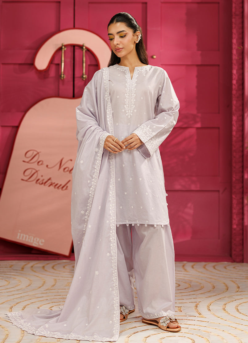 Embroidered 3 PC Suit