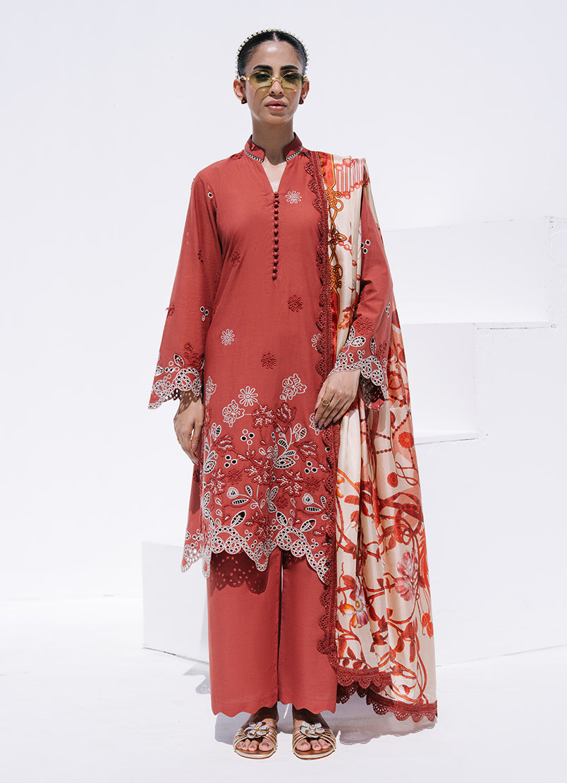 Embroidered 3 PC Suit