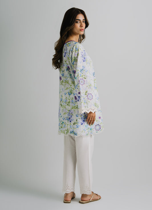Printed And Embroidered Kurta