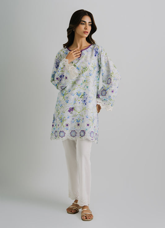 Printed And Embroidered Kurta