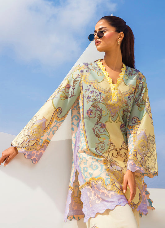 Printed Solid CO-ORD Set