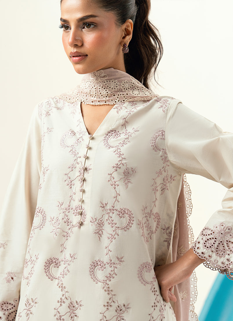 Embroidered 3 PC Suit